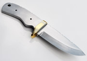 Large Drop Point 1095 Carbon Steel Knife Blanks Brass Guard Custom Knives Blades