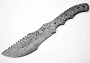 EXTRA LARGE - Ladder Damascus Tracker Blank Blade Knives Knife Making Blanks