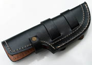 Black Thick Leather Tracker Sheath Blade Knife Blanks Knives Case Large Big